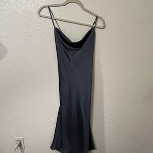 Abercrombie and fitch cowl neck satin slip dress